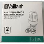 Vaillant Pex Bağlantılı Köşe Termostatik Vana Pex Termostatik