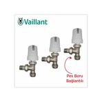 Vaillant Pex Köşe Termostatik Radyatör Vanası( 3'Lü Paket)