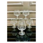 Vakıf home Bohemia Kristal Ayaklı El İşi Kahve Yanı Su Bardağı 250 ml