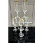 Vakıf home Bohemia Kristal Ayaklı Gold Kahve Yanı Su Bardağı