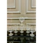 Vakıf Home Bohemia Kristal Gold Ayaklı Kesme El Işi Kahve Yanı Su Bardağı - 001 - Beyaz