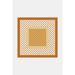 Vakko CAMEL ÇİZGİLİ DESENLİ TWİLL EŞARP