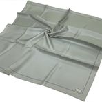Vakko Düz Twill İpek Eşarp - Açık Gümüş