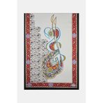 Vakko KIRMIZI ÇIÇEK DESENLİ TWILL ŞAL