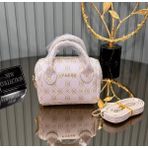 Vakko Mini Speedy Omuz Çanta - Gold - Krem
