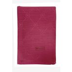 Vakko Pamuk İpek Şal - Monogram - Mat Pembe