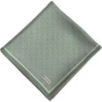 Vakko Tivil Monogram Ipek Eşarp 41408-AÇIK Yeşil Ekru - Açık Yeşil - Ekru