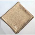 Vakko Tivil Monogram Ipek Eşarp 41408-BEJ - 90 x 90 cm