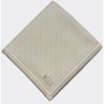 Vakko Tivil Monogram Ipek Eşarp 41408-EKRU - 90 x 90 cm