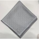 Vakko Tivil Monogram Ipek Eşarp 41408-GÜMÜŞ - 90 x 90 cm