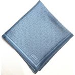 Vakko Tivil Monogram Ipek Eşarp 41408-MAVI