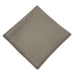 Vakko Twill İpek Eşarp - Yeni Monogram - Vizon