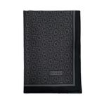 Vakko Twill İpek Şal - Yeni Monogram - Antrasit