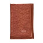 Vakko Twill İpek Şal - Yeni Monogram - Somon