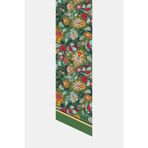 Vakko YEŞİL ÇİÇEK DESENLİ TWILL FULAR
