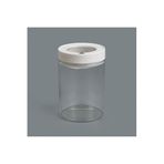 Vakumlu Cam Kavanoz - Şeffaf / Beyaz - 400 Ml