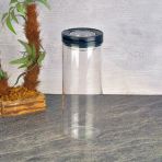 Vakumlu Cam Kavanoz - Şeffaf / Siyah - 800 Ml