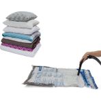 Vakumlu Hurç Poşet Saklama Torbası (Large 50X70) - Plastik, Karışık, Fermuarlı, Su Geçirmez,
