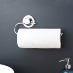 Vakumlu Krom Kaplama Banyo Havlu Askısı - Havlu Kağıt Askısı Gümüş