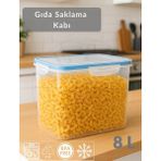 Vakumlu Saklama Kabı Hava Almaz Bpa Free Kilitlenebilir Büyük Gıda Saklama kabı 8 l - 1 Adet