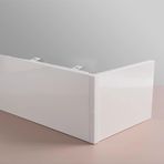 Valance karartma perde kutusu - 1,3 m tavan montajı, stor perdeler için dekoratif alüminyum alaşım çerçeve, raysız, ev sineması ve oturma odası dekorasyonu için ideal.