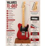 Valares TL-Q02 Elektro Gitar Kırmızı Full Set – Profesyonel Sahne Performansı(Telecaster Tarzı Kasa)