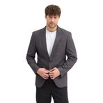 Valdo Erkek Kahve-Siyah Poliviskon Kumaşlı Slim Fit Spor Blazer Ceket Kahve-Siyah 50