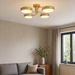 Vale 4lü LED Avize Modern Tasarım Enerji Tasarruflu 3 Renk Işık Oturma Odası Mutfak Giyinme Odası - Eskitme