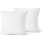 Valena Home 2'li Kırlent Kılıfı Iç Yastığı 50 x 50 cm 400 gr Boncuk Silikon Elyaf - Beyaz