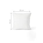 VALENA HOME 4'lü Beyaz Kırlent Kılıfı Iç Yastığı 55x55 Cm. 600 Gr. Boncuk Silikon Birinci Kalite