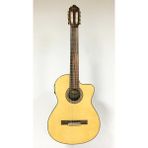 Valencia Elektro Klasik Gitar, Cutaway, 4/4, Naturel Parlak