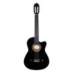 Valencia Klasik Gitar 4/4 Siyah Sap Çelikli Ince Kasa