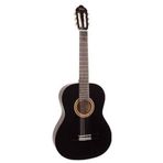 Valencia VC101TBK 1/4 Klasik Gitar - Siyah (Başlangıç Seviyesi) | Sap Ayar Çeliği (Truss Rod) Özelliği, Küçük Eller İçin