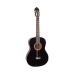 Valencia VC103TBK 3/4 Klasik Gitar - Siyah (Başlangıç Seviyesi) | Sap Ayar Çeliği (Truss Rod), Şık Parlak Siyah Kaplama, Ortaokul Çağına Uygun Skala Uzunluğu ve Yüksek Dayanıklılık