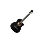 Valencia Vc104tce Black Elektro Klasik Gitar