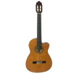 Valencia VC104TCVT Elektro Klasik Gitar 4/4 (Naturel) | Ekolayzırlı - Sap Çelikli - Sahneye Hazır