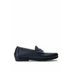 VALENTINO Erkek Hakiki Deri Mavi Loafer Ayakkabı 667 2088 ERK AYK Y23 DARK BLUE