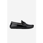 VALENTINO Erkek Hakiki Deri Siyah Loafer Ayakkabı 667 2056 ERK AYK Y23 BLACK