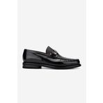 VALENTINO Erkek Hakiki Deri Siyah Loafer Ayakkabı 667 2114 ERK AYK Y23 BLACK