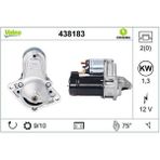 Valeo 12V Marş Motoru 10 Diş 1.3kw Chevrolet Aveo/kalos/lacetti-Daewoo-Opel Combo/corsa/astra/vectra