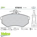 Valeo 670016 Ön Balata