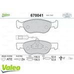 Valeo 670041 Ön Balata