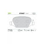 Valeo 670407 Arka Fren Balatası Lınea Alfa 147 01 156 97-03 -Gt 03-10 0986Tb3162-0986Tb2797-0