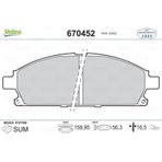 Valeo 670452 Ön Balata Nissan Pathfinder 2.7Td 3.3 V6 4Wd (97-04) 536954433