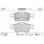 Valeo 670472 Arka Balata