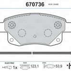 Valeo 670736 Arka Fren Balatası