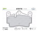 Valeo 670770 Arka Fren Balatası