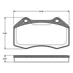 VALEO 670861 Ön Balata Megane II 2.0 2.0 Sport 05/04 2.0Dci 07 2.0Tce 09 2.0Rs 08 CLIO III 2.0 16V 2.06