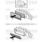 VALEO 716019 Polen Filtresi Mercedes Benz 1840 Ls Axor 3028 Axor 9408350047 (WK314674)