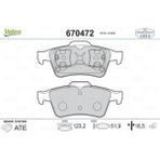 Valeo Dısk Fren Balata Arka Ford Focus Iı/c-Max Iı/focus Iıı/transıt Connect Tc7/renault Laguna Iı/megane Iı/latıtude/espace Iv/opel Vectra C/nıssan Prımera